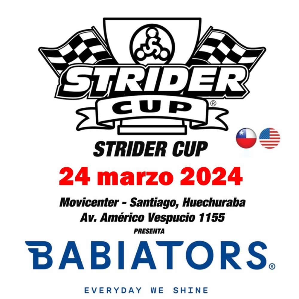 Lista de Inscritos Strider Cup 2024 Strider Bikes Chile