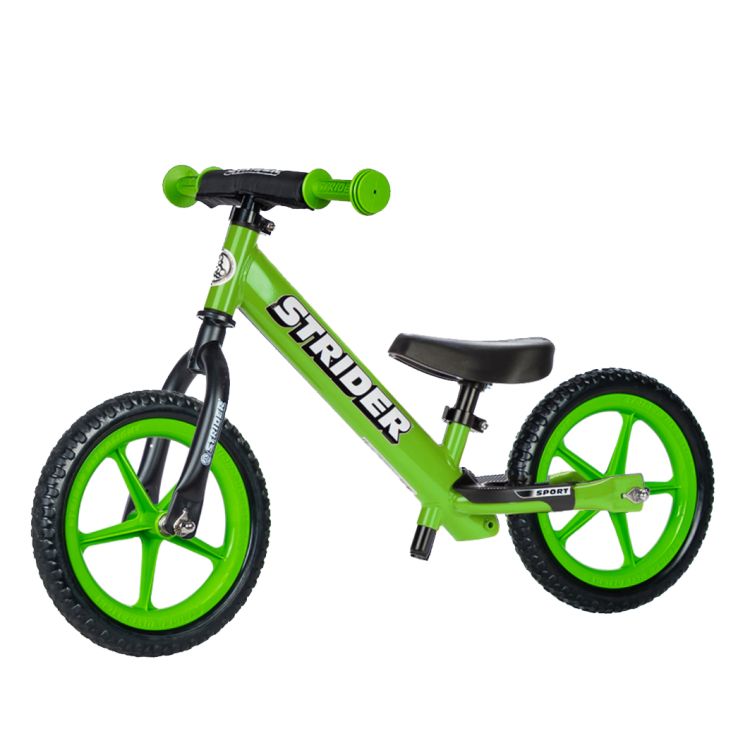 Strider 12 Sport Verde I Green Minigrips I Green Ultra Light Wheels