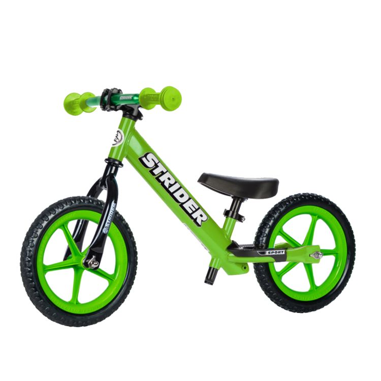 Stider 12 Sport Verde I Green Minigrips I Green Flat Handlebar I I Green Ultra Light Wheels