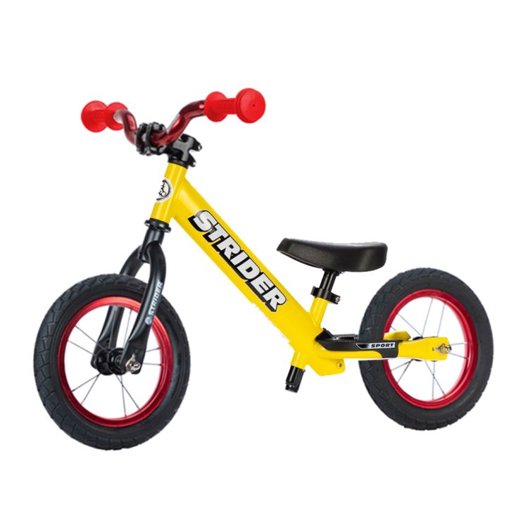 Stider 12 Sport Amarilla I Red Minigrips  I Red Riser Handlebar I Red Heavy Duty Wheels