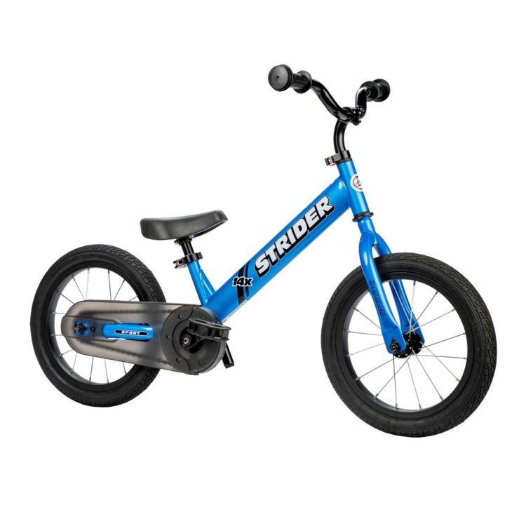 Strider 14X Classic Bicicleta Balance Azul Freno Contrapedal + Pedales