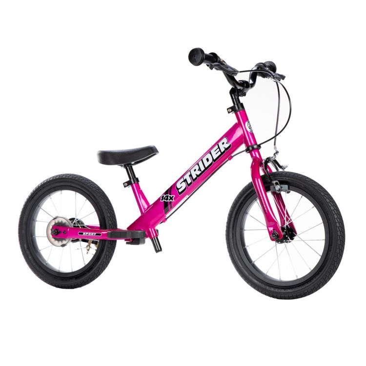 Strider 14X Sport Bicicleta Convertible Fucsia Freno Manual